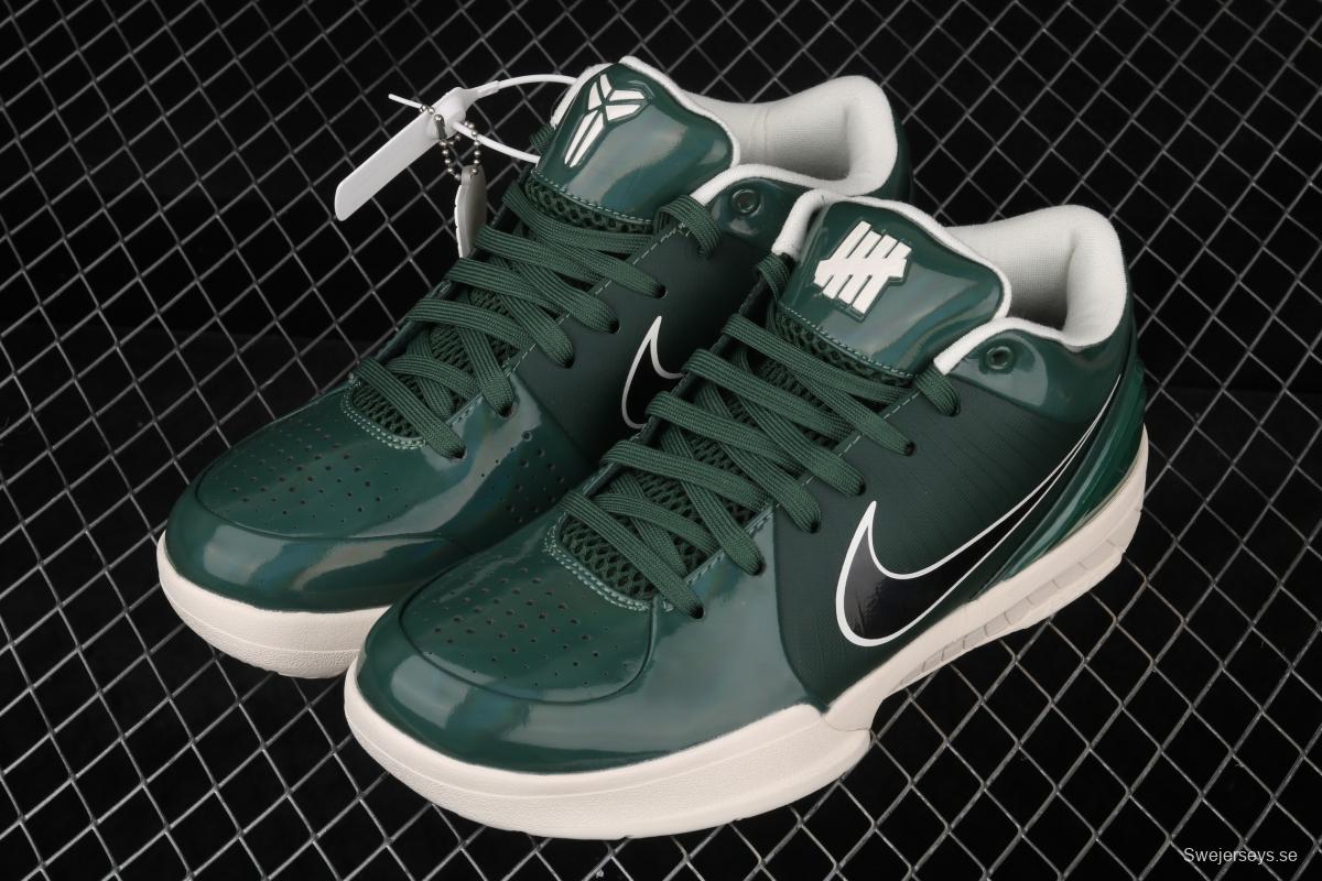 NIKE Zoom Kobe 4 Protro UNDEFEATED Kobe Bryant four generations of joint dark green low-top men's basketball shoes CQ3869-301