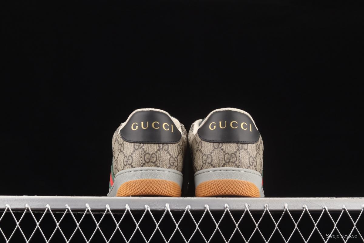 Gucci Distressed Screener Sneaker classic daddy shoes A39G09064