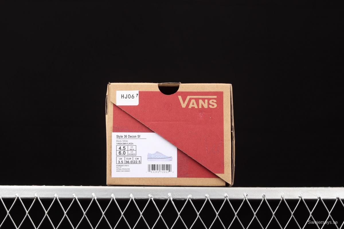 Vans Style 36 Decon SF Vance blue-gray half-moon Baotou vulcanized canvas shoes VN0A3MVLK0A