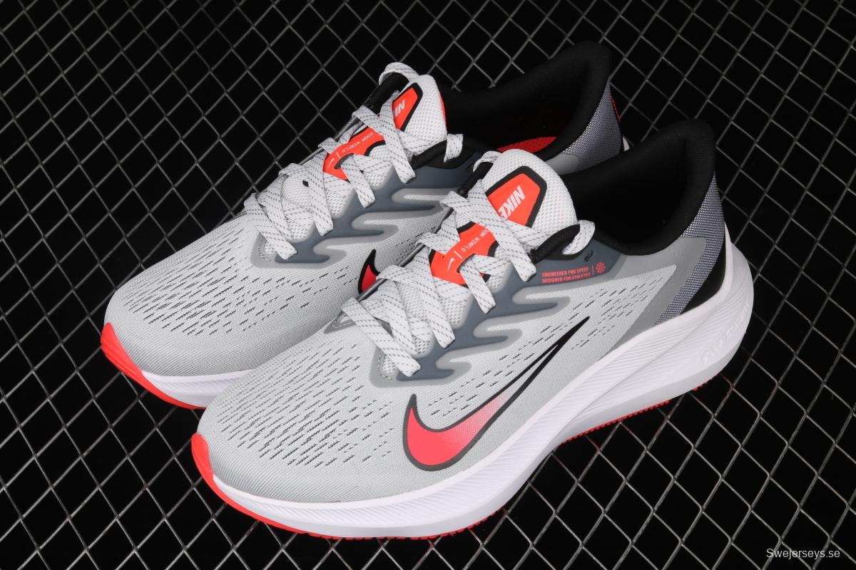 NIKE Zoom Winflo 7 new sports leisure shock-absorbing running shoes CJ0291-012 for moon landing