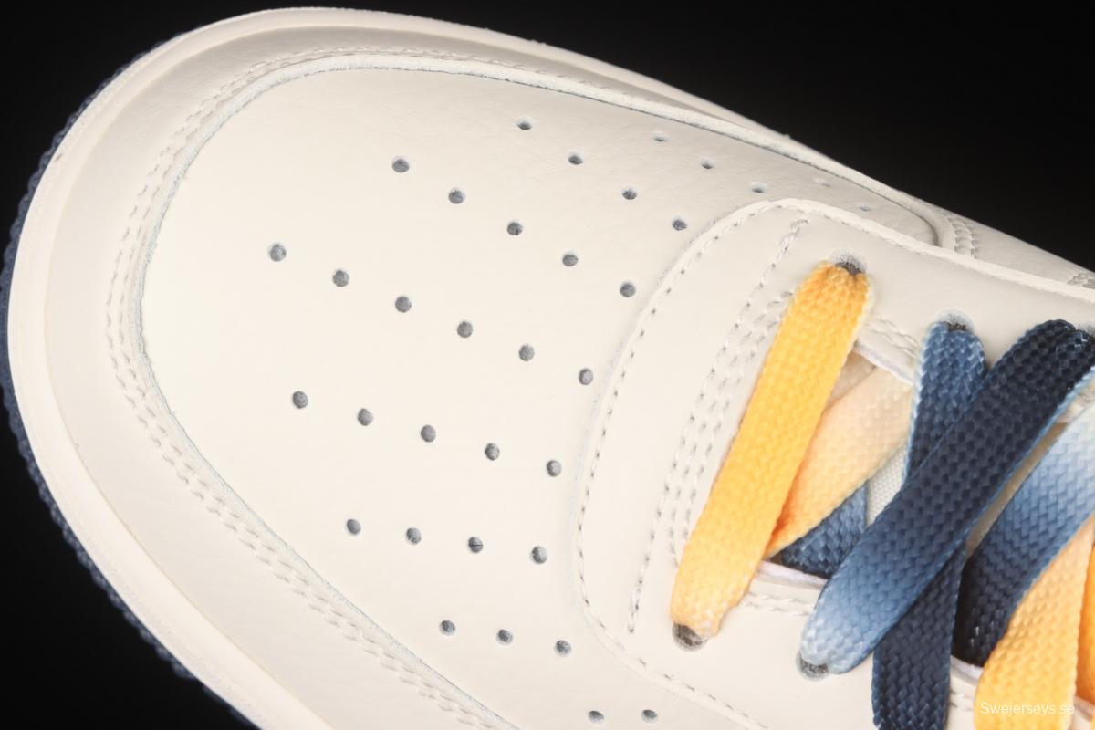 NIKE Air Force 11407 Low Su19 beige blue yellow Memphis Grizzlies city limited low-top casual board shoes TN2569-307