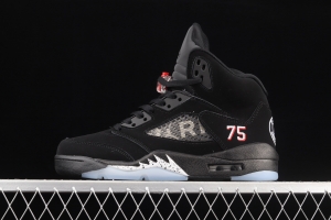 Air Jordan 5 OG Black Metallic Black Silver AV9175-001