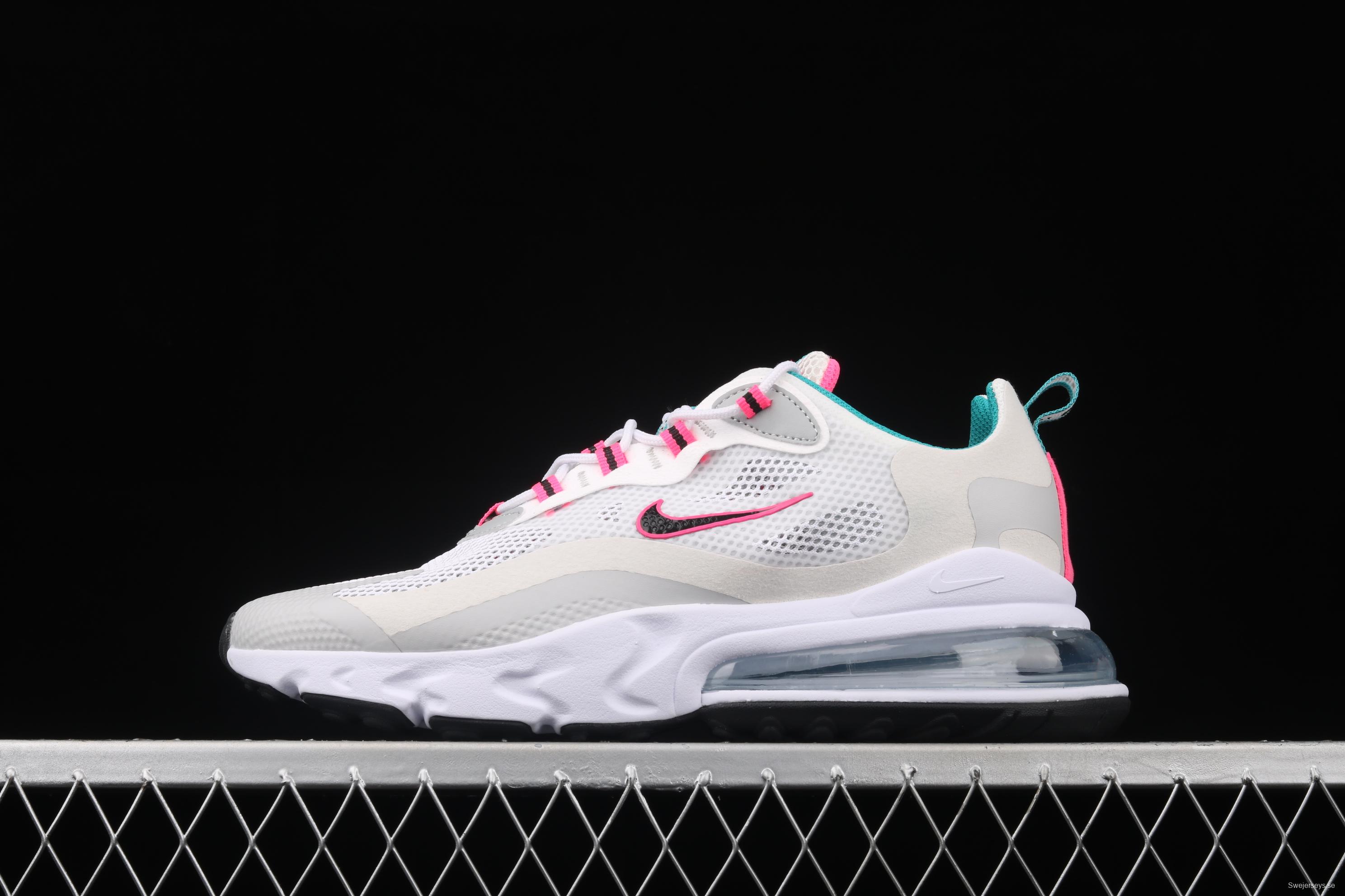 NIKE Air Max 270React new high-frequency mesh hollowing out function half-palm air cushion running shoes CZ1612-100