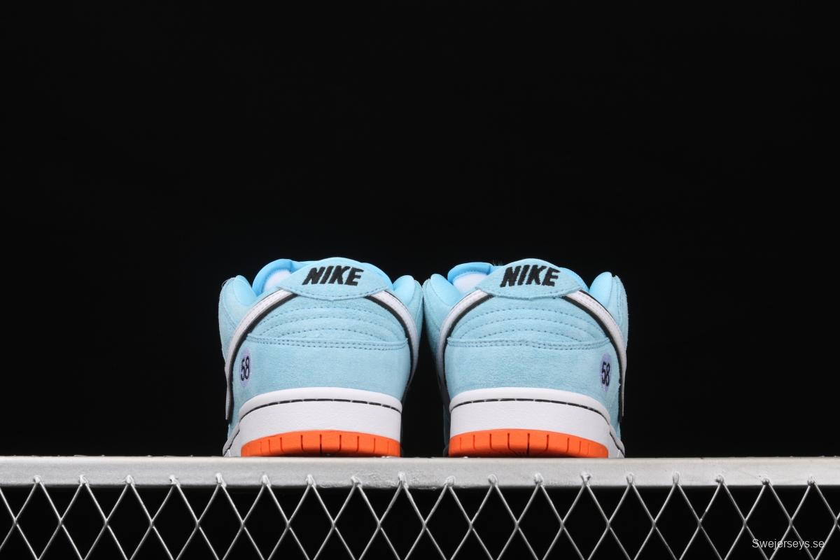 WE CLUB 58 x NIKE SB DUNK Low Pro Club 58 Gulf Slam Dunk Series low side leisure sports skateboard shoes BQ6817-401