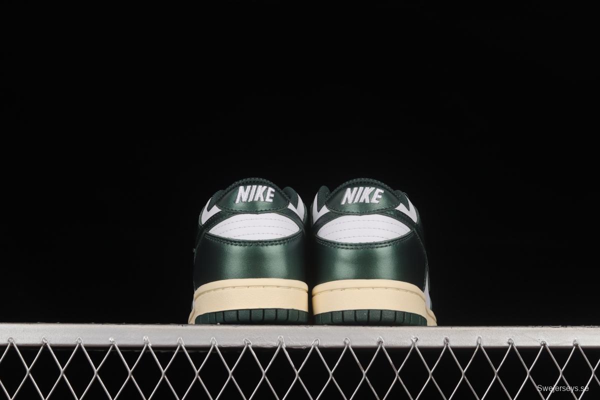 NIKE SB DUNK Low Vintage Green Navy Green Distressed SB Buckle Backboard Fashion Casual Sneakers DQ8580-100