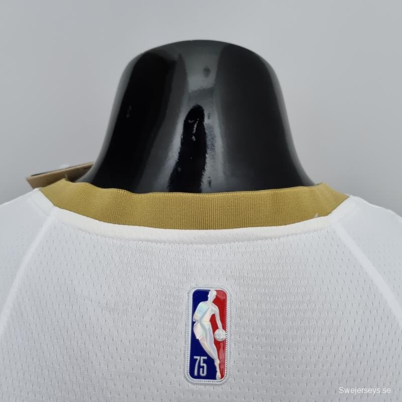 75th Anniversary New Orleans Pelicans Ingram #14 White NBA Jersey