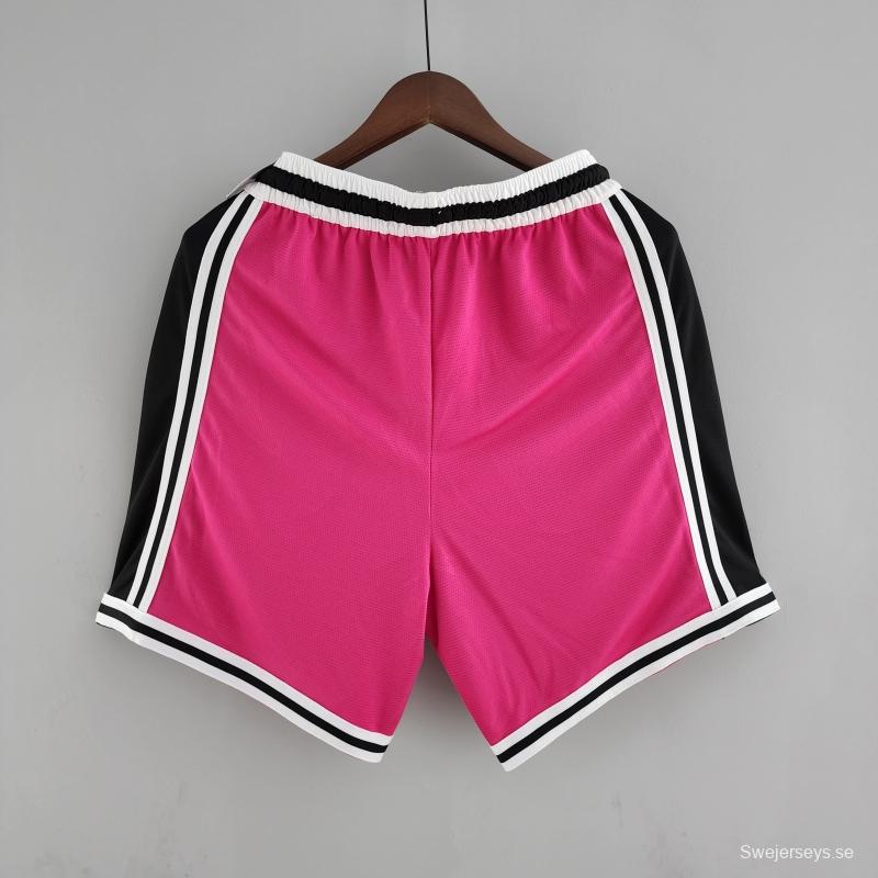 2022 Miami HeatNBA US Training Shorts Pink Black