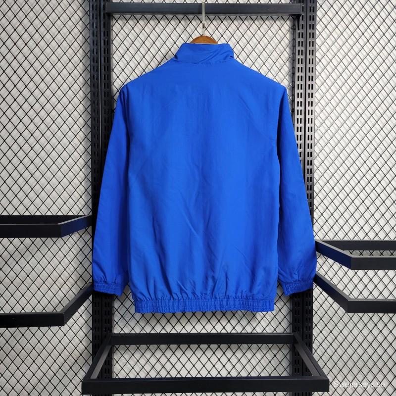 2023 Italy Blue/Milk Reversible Windbreaker