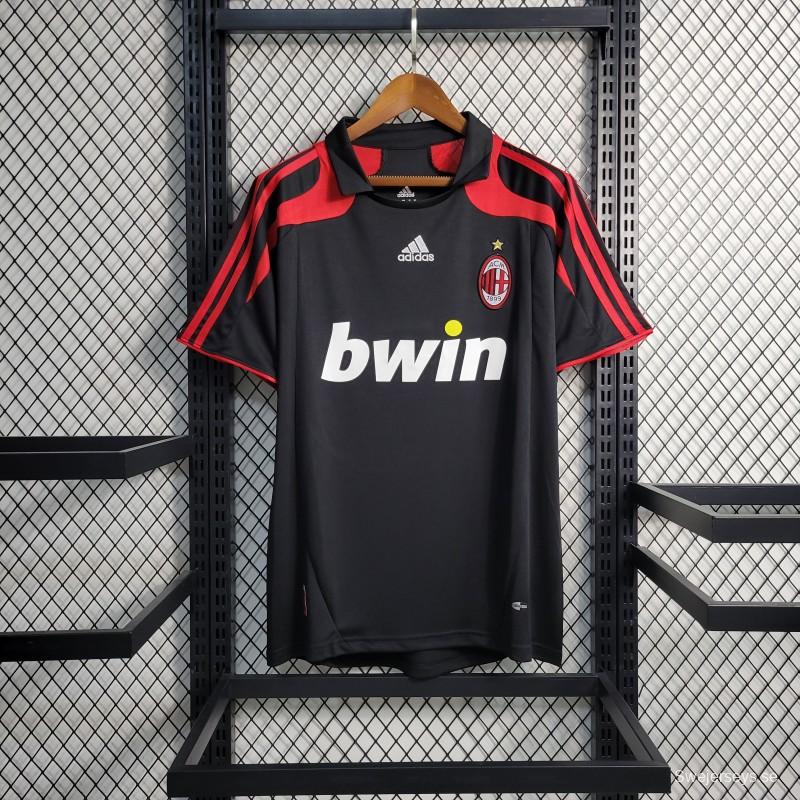 Retro 2007/08 AC Milan Third Black Jersey