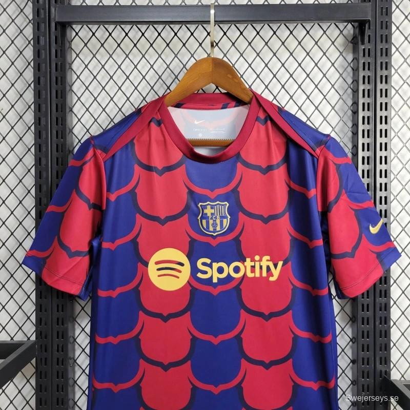 Player Version 23/24 Barcelona Academy Pro Pre-Match Blue Jersey