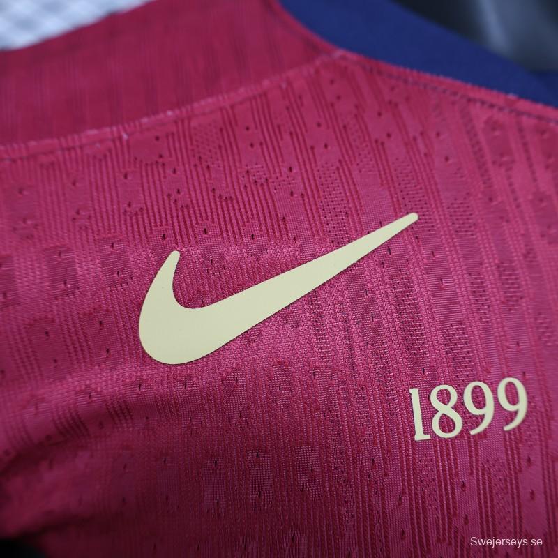 Player Version 24/25 Barcelona Home 125Th Anniversary 1899-2024 Printing Jersey