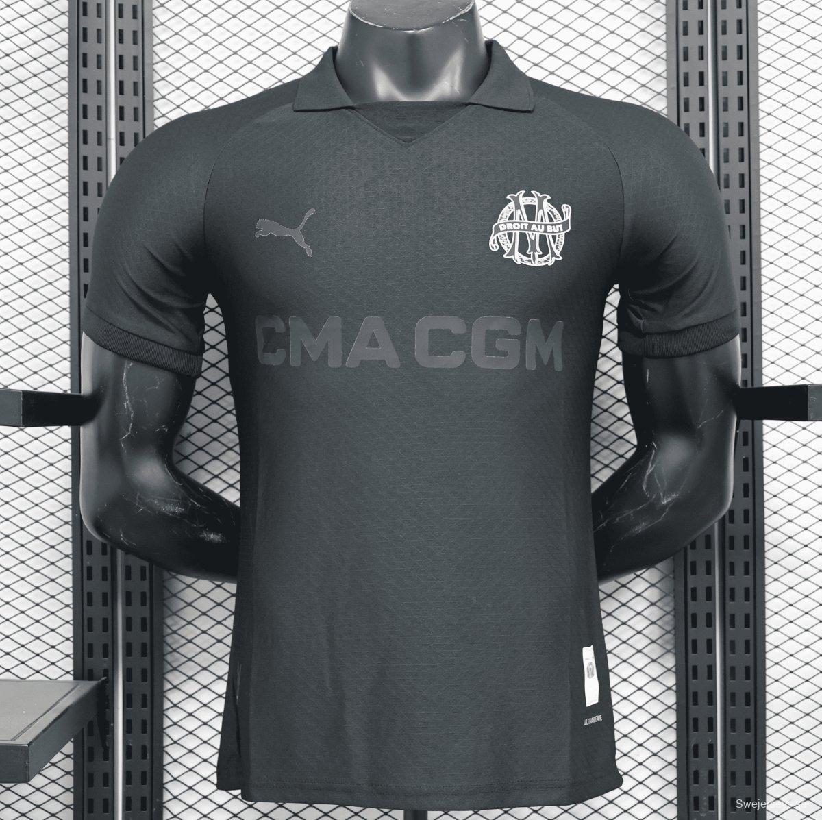 Player Version 24/25 Olympique Marseille Black 125th Goalkeeper Jersey