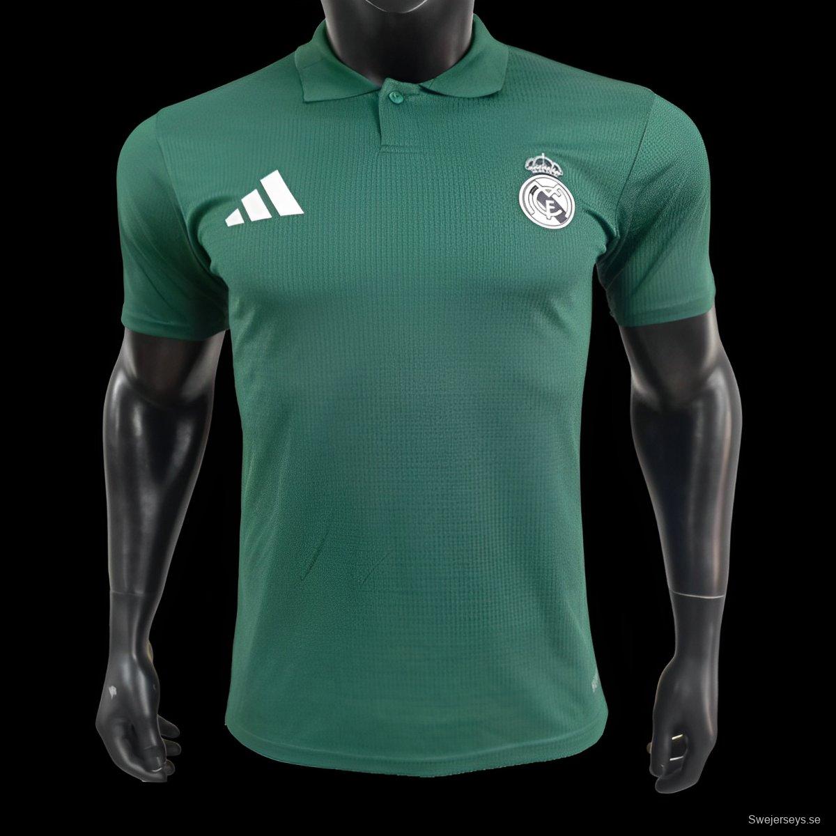 Player Version 24/25 Real Madrid Green Polo Jersey